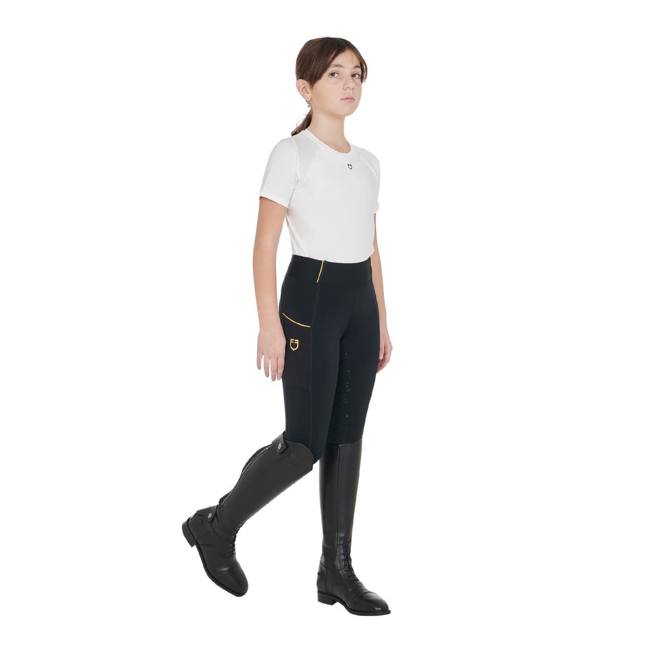 Leggings Equestro da bambina con fodera in pile, vista 5