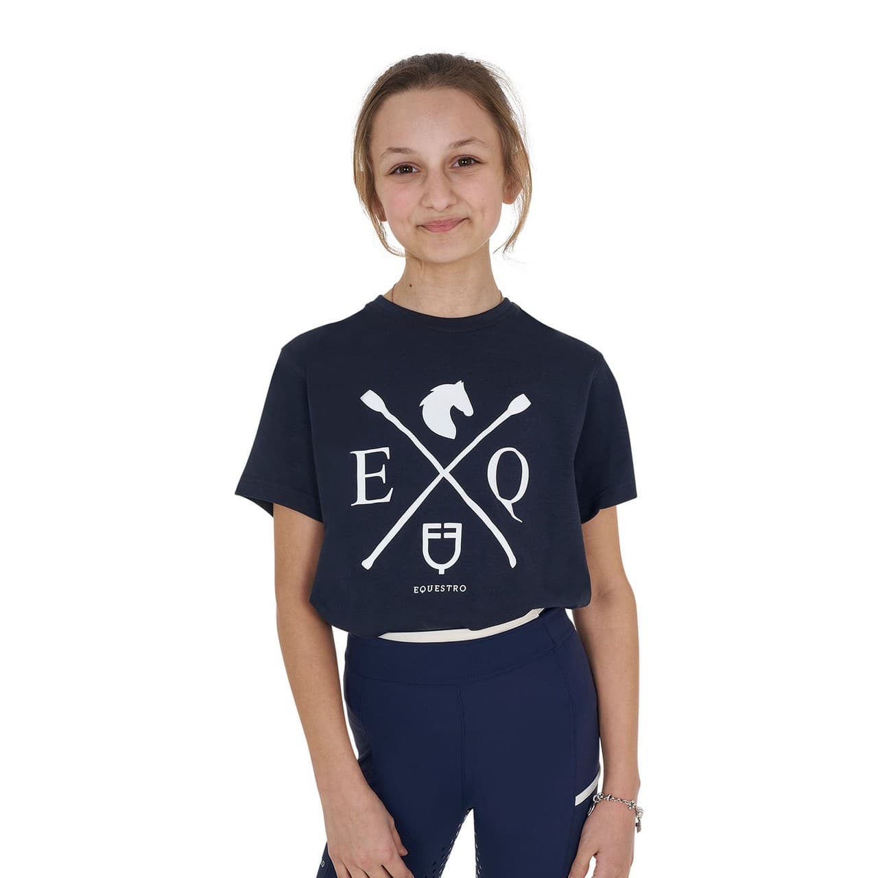 T-shirt bambina EQ in cotone, vista 1