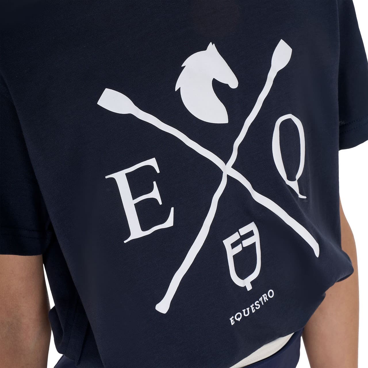 T-shirt bambina EQ in cotone, vista 3