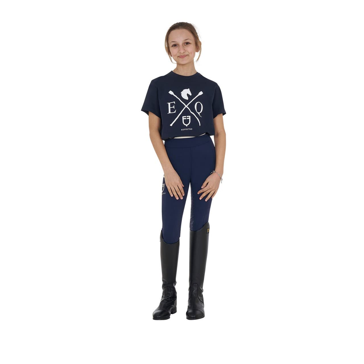 T-shirt bambina EQ in cotone, vista 5