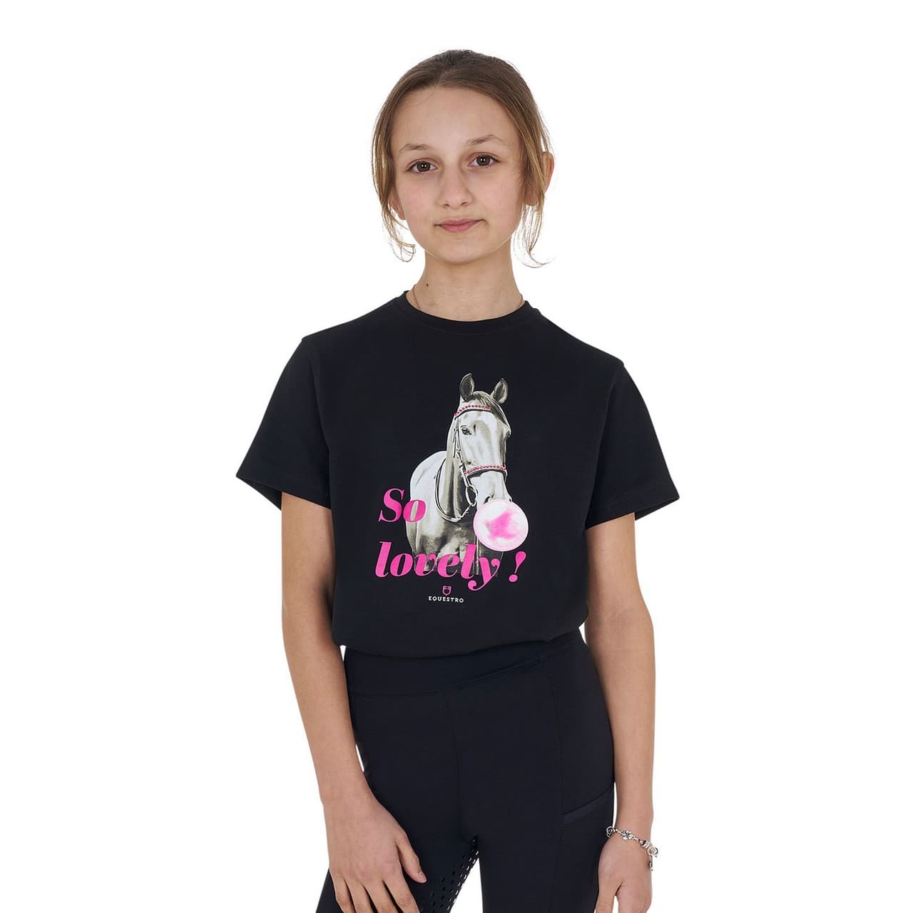 T-shirt bambina So Lovely in cotone, vista 5