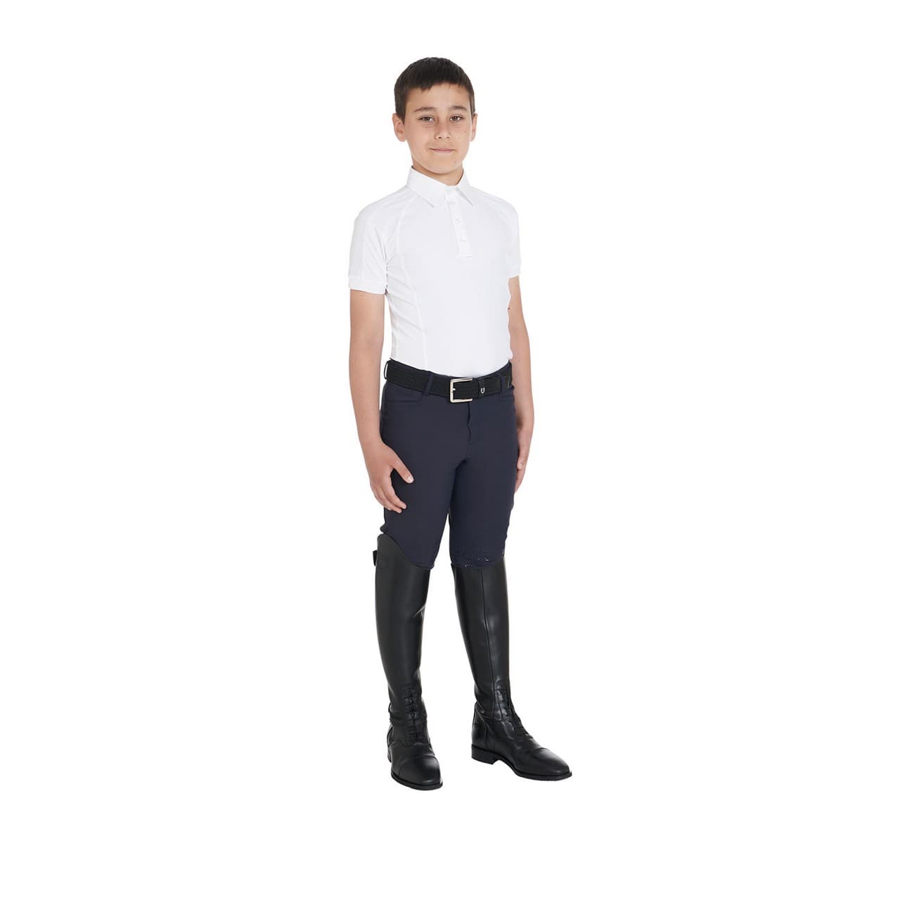 Polo bambino da concorso slim fit quattro bottoni (Rif. ETKO00035), vista 6