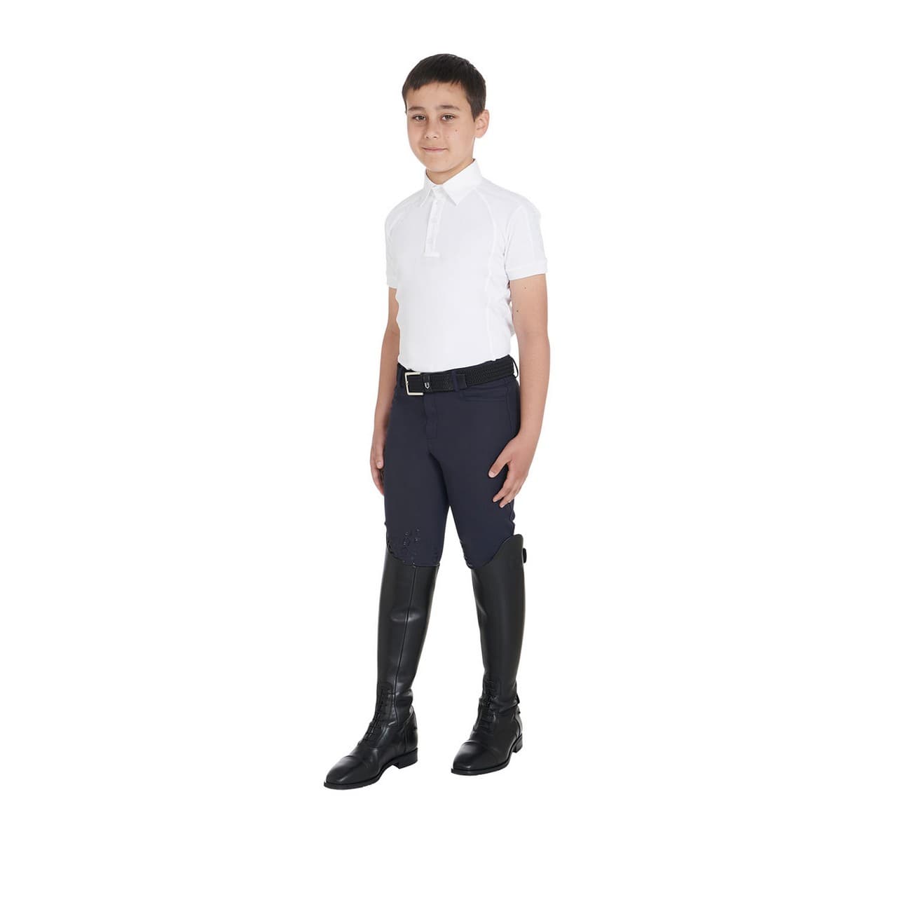 Polo bambino da concorso slim fit quattro bottoni (Rif. ETKO00035), vista 7