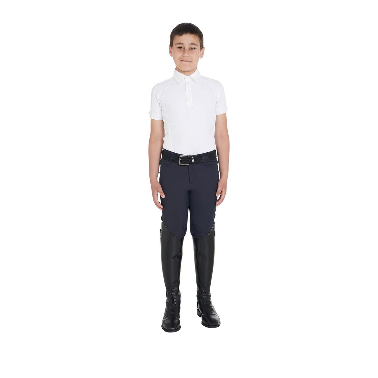 Polo bambino da concorso slim fit quattro bottoni (Rif. ETKO00035), vista 8
