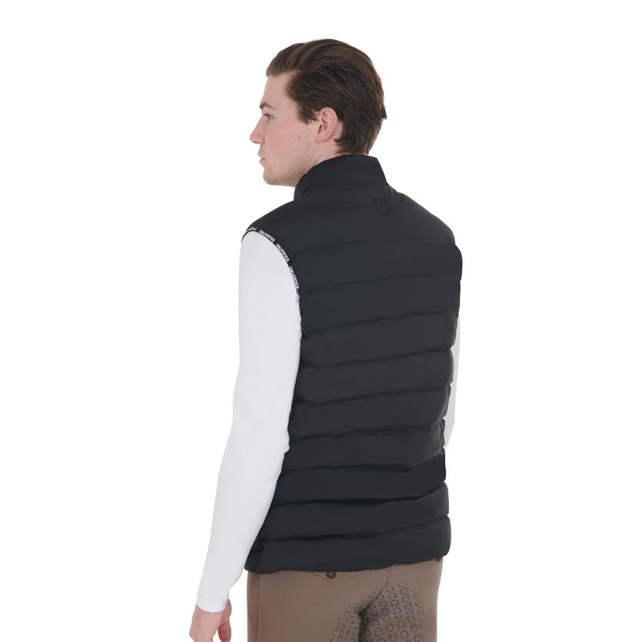 Smanicato uomo tessuto elastico con patch siliconica, vista 2