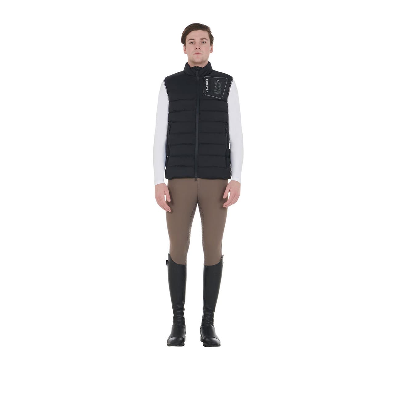 Smanicato uomo tessuto elastico con patch siliconica, vista 6