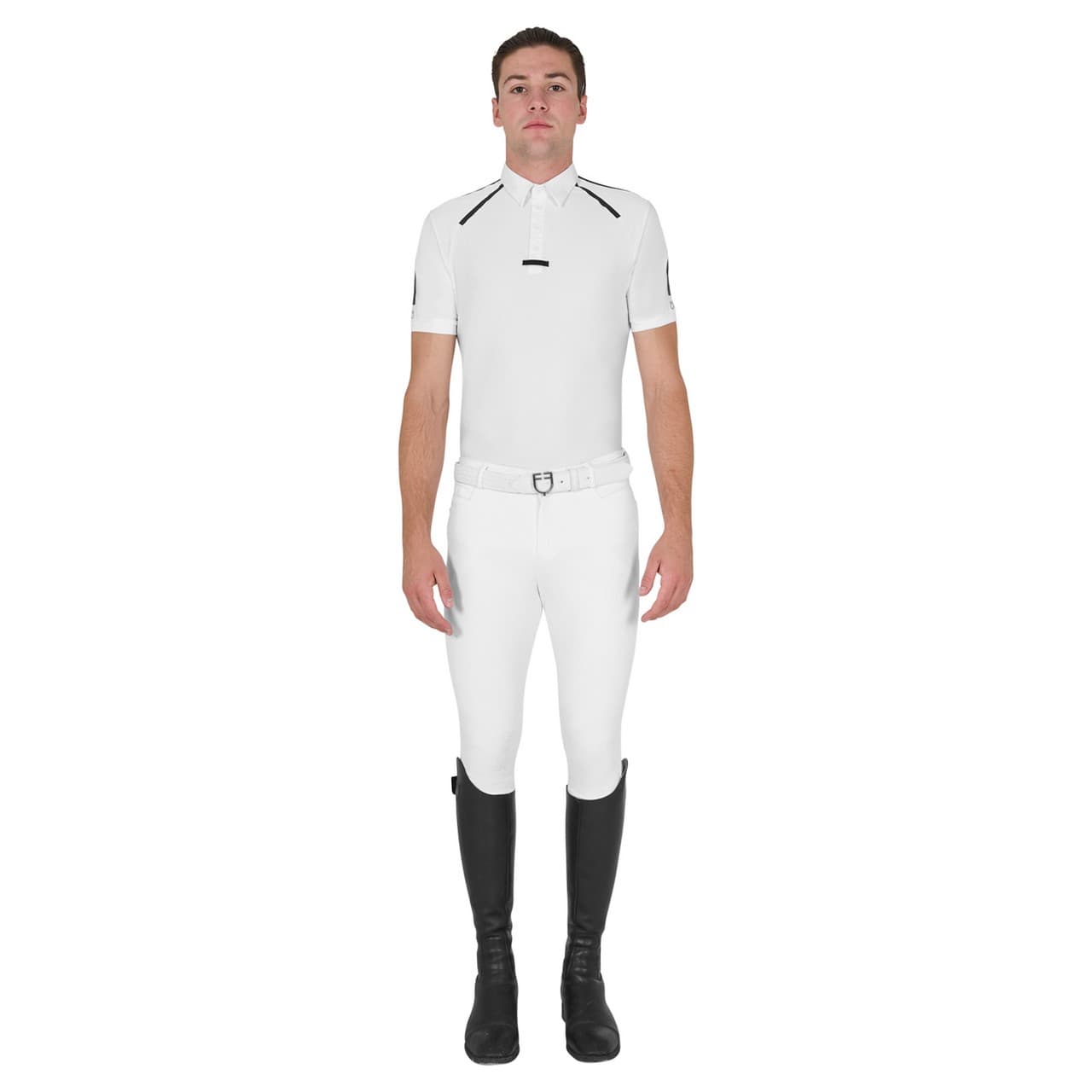 Polo uomo da concorso slim fit mezza manica, vista 6