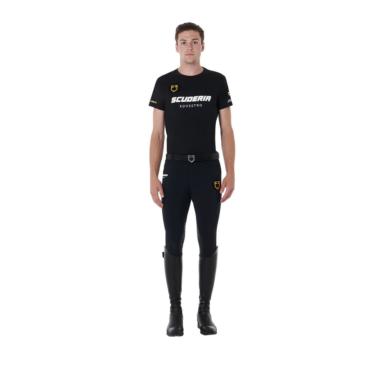 T-shirt uomo cotone stretch Scuderia Equestro, vista 6