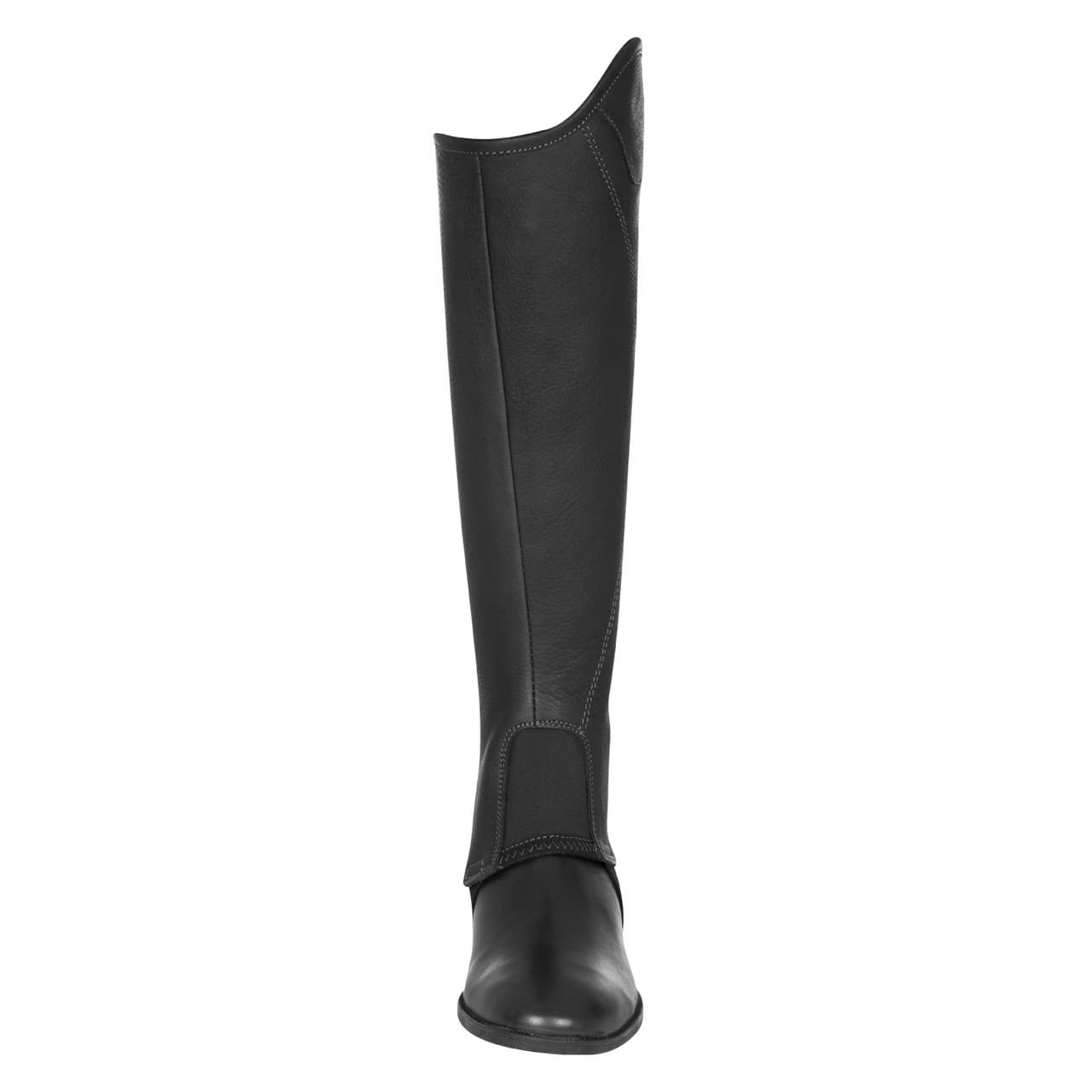 Ghette unisex corte in cuoio con cerniera laterale, vista 3