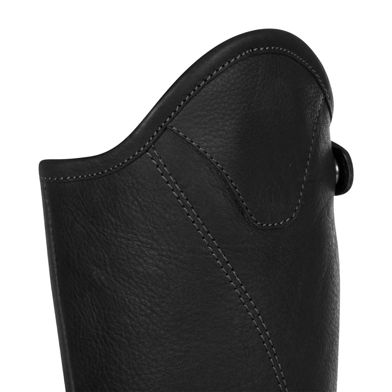 Ghette unisex corte in cuoio con cerniera laterale, vista 5