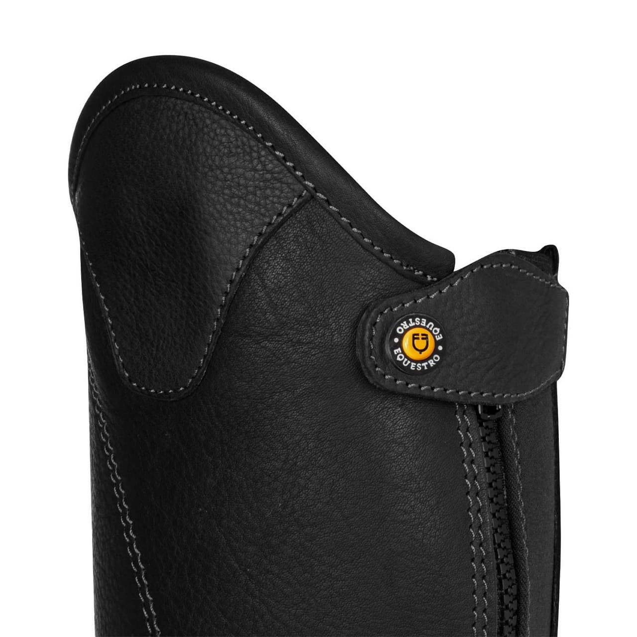 Ghette unisex corte in cuoio con cerniera laterale, vista 7