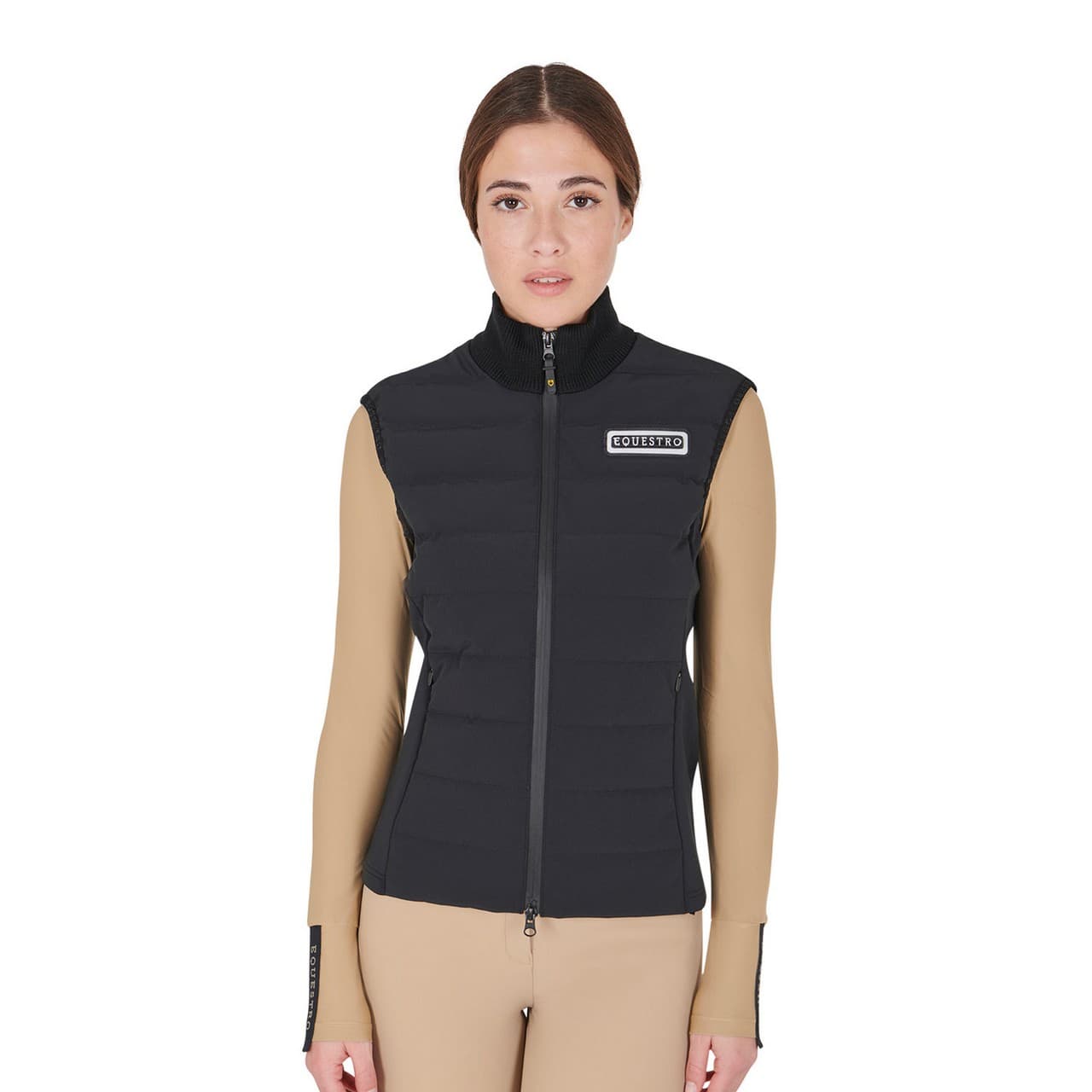 Smanicato donna misto tecnico con zip, vista 1