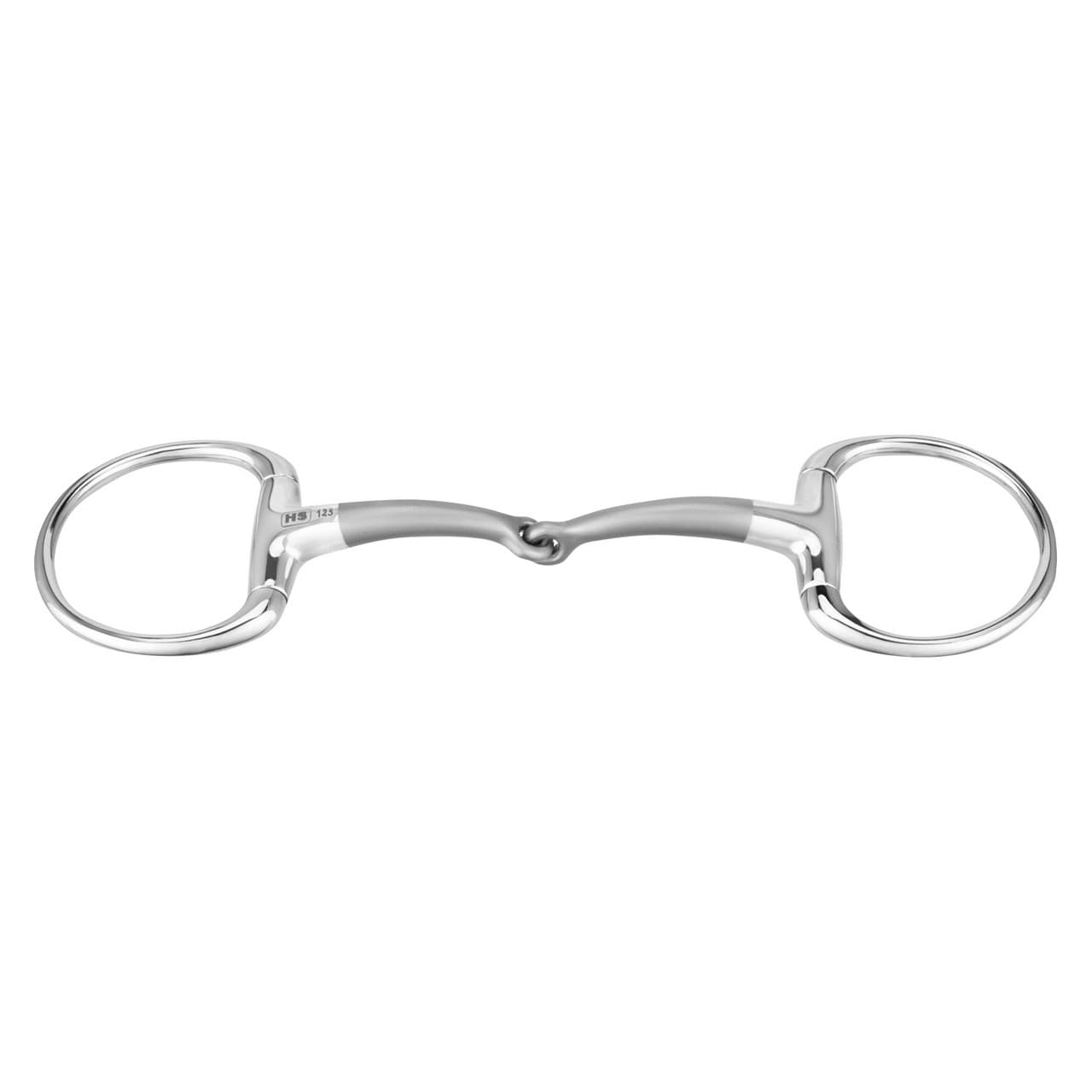 Satinox Eggbutt Bit 14mm single jointed stainless steel, vista 1