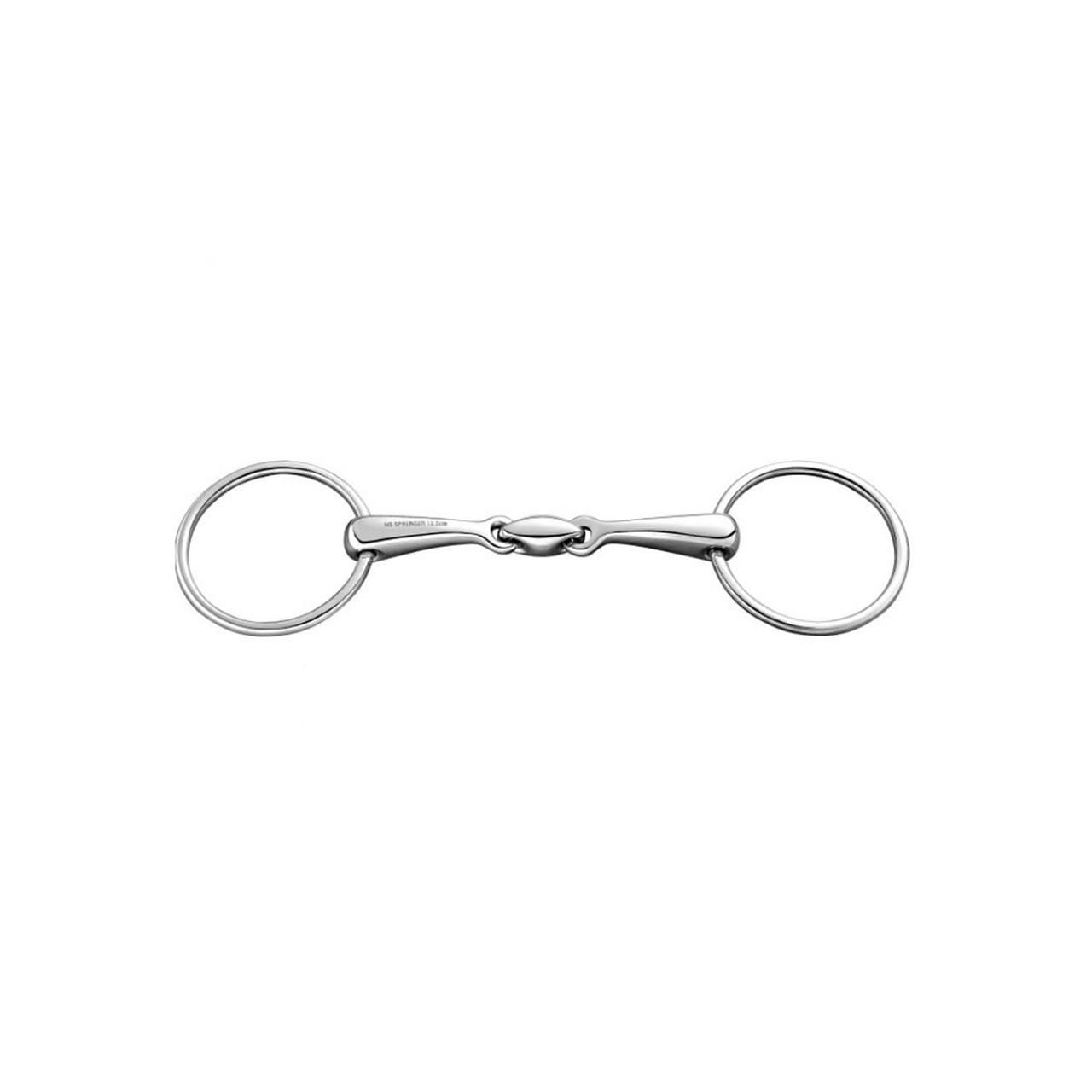 Loose Rg. Snaffle st.st. 16mm dbl.j. w. 55mm st.st. rg., vista 1