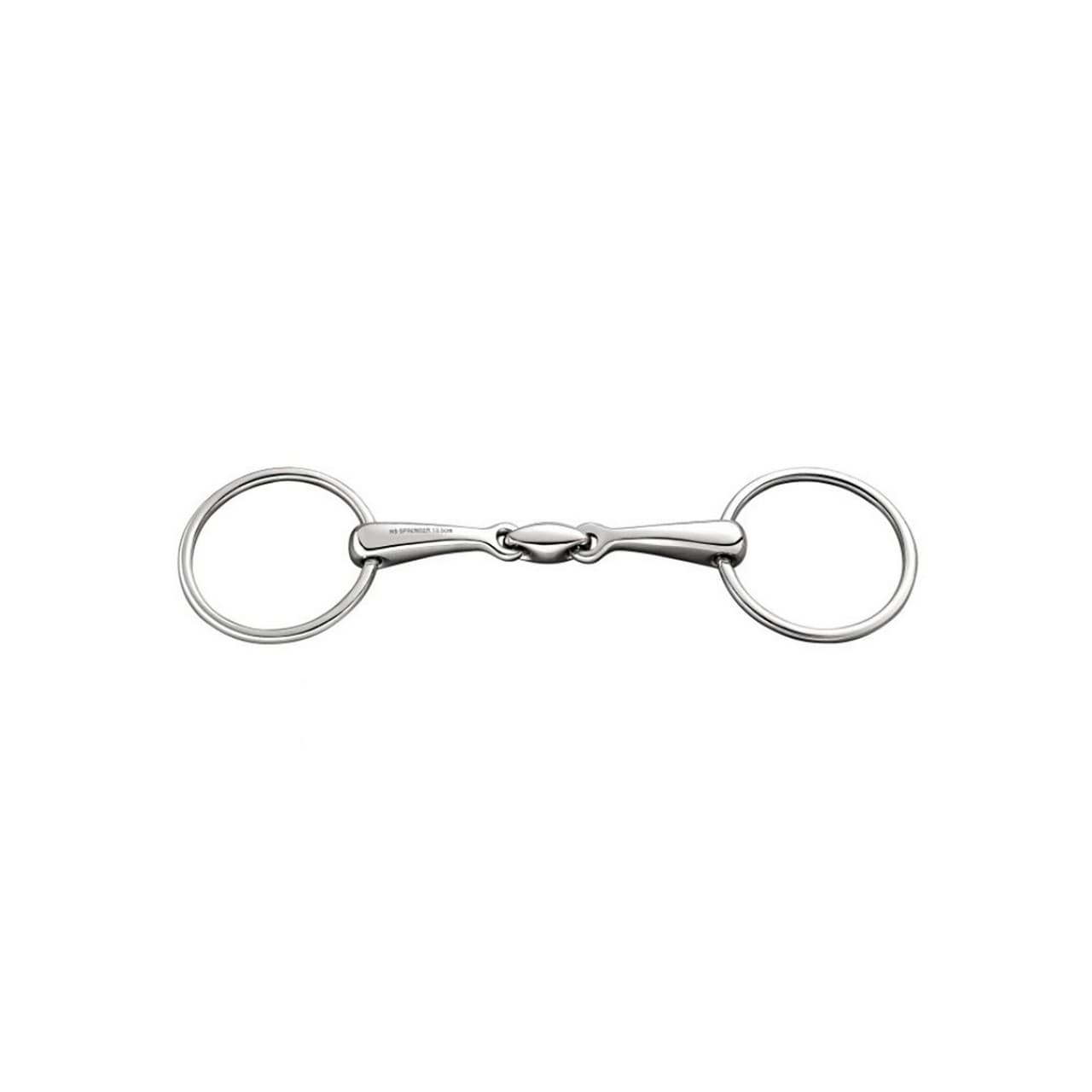 Loose Rg. Snaffle st.st. 18mm dbl.j. w. 70mm st.st. rg., vista 1