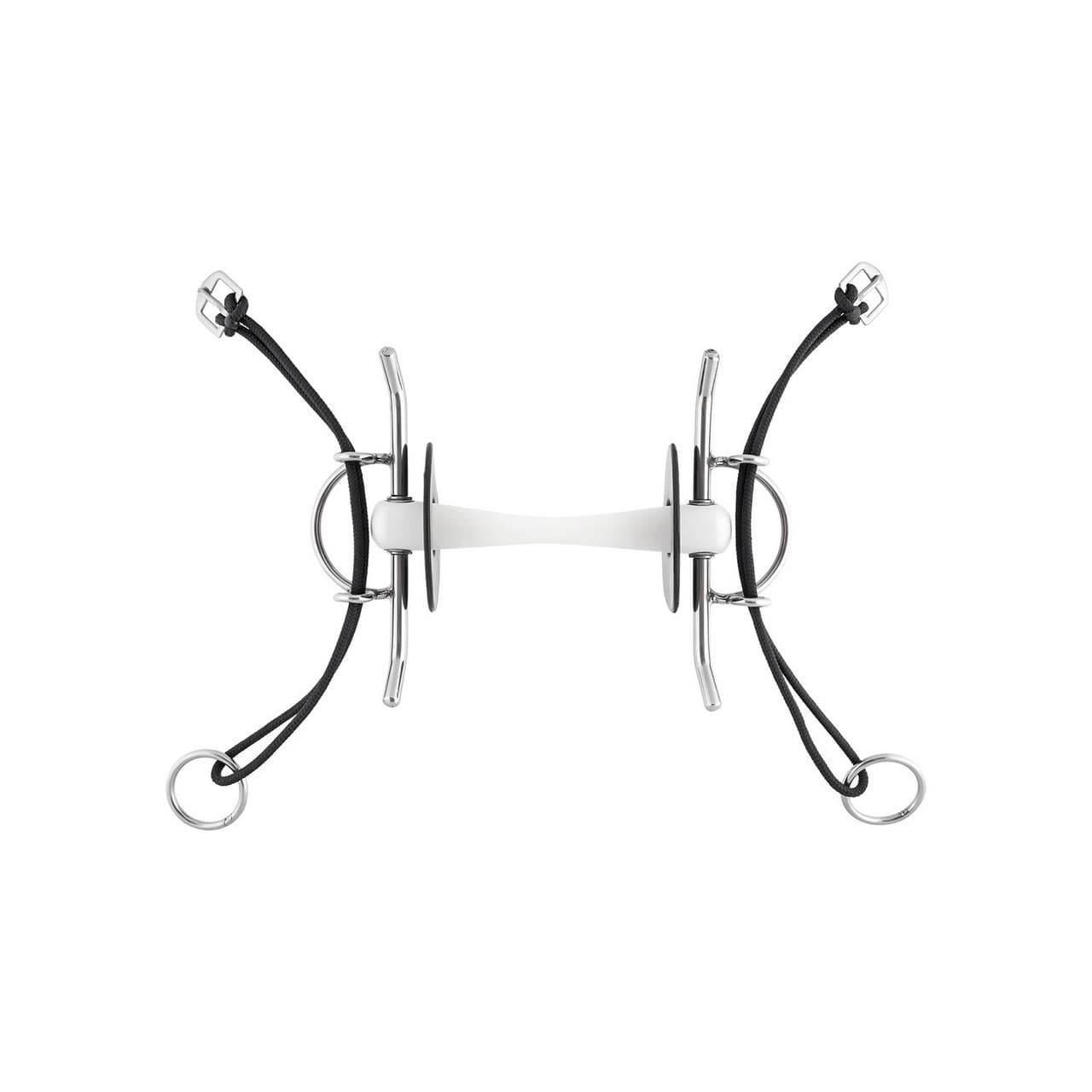 Nathe Full Cheek Gag Bit 20mm with flexible Mullen mouth, vista 1