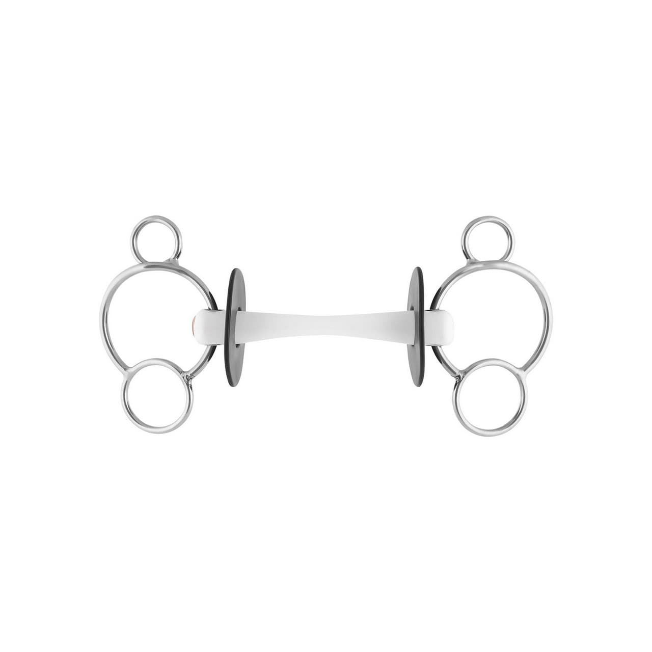 Nathe 3-Ring Bit 20mm with flex. Mullen mouth, vista 1
