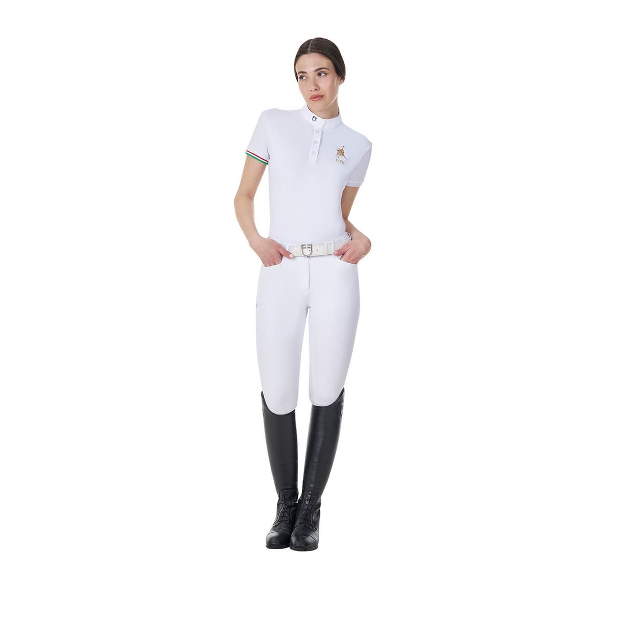 Pantaloni uomo full grip Equestro X FISE, vista 7