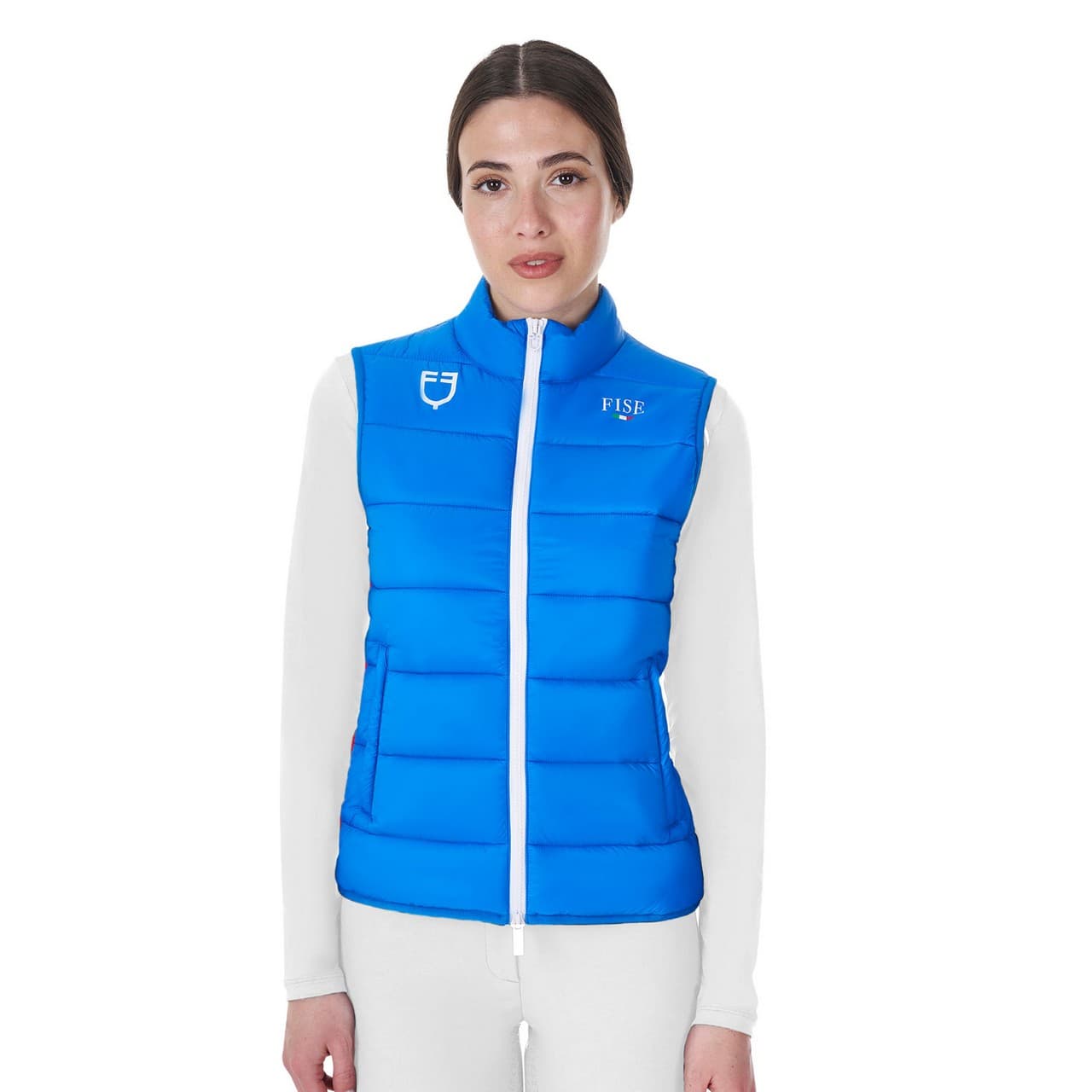 Smanicato donna slim fit Equestro X FISE, vista 1
