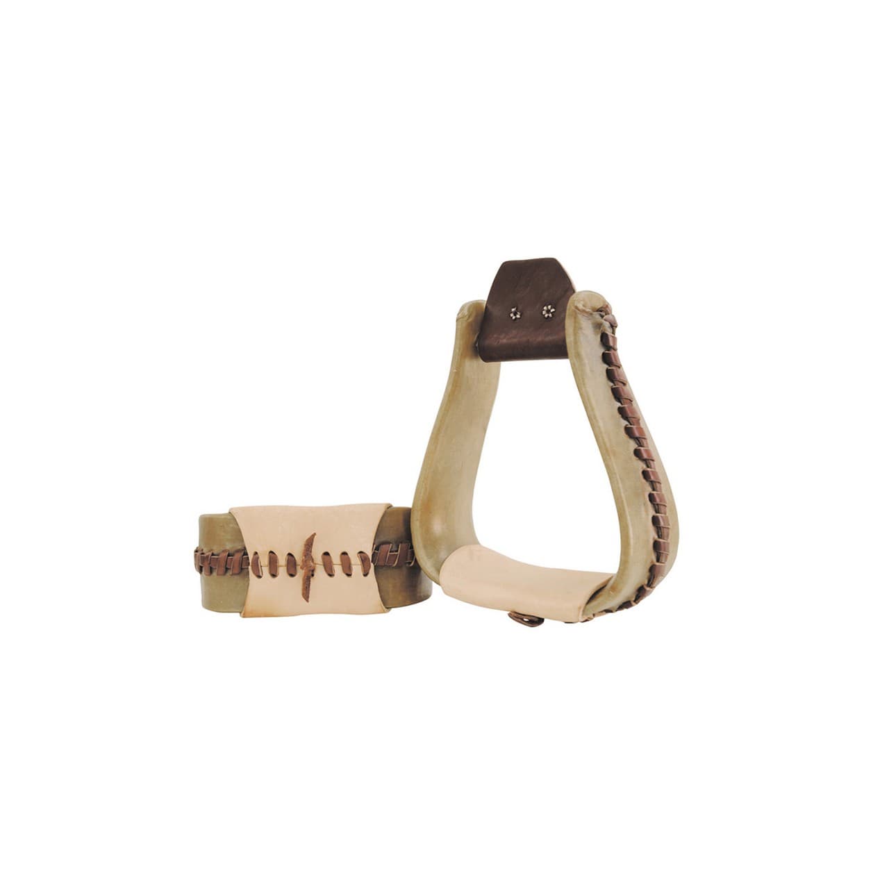 Staffe western in legno custom made 919, larghezza 3", vista 1