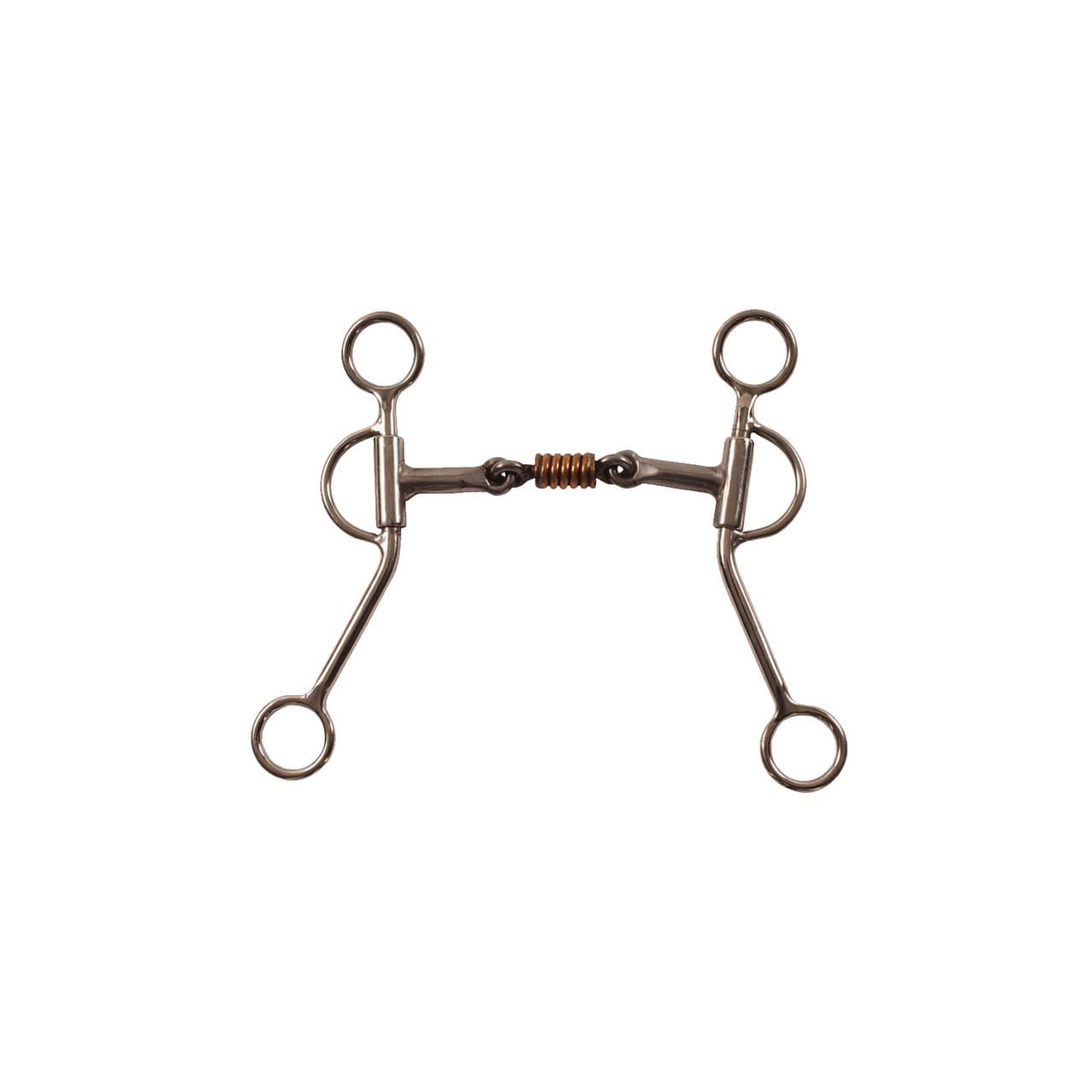 Morso western inox con gioco-lingua in rame, vista 1