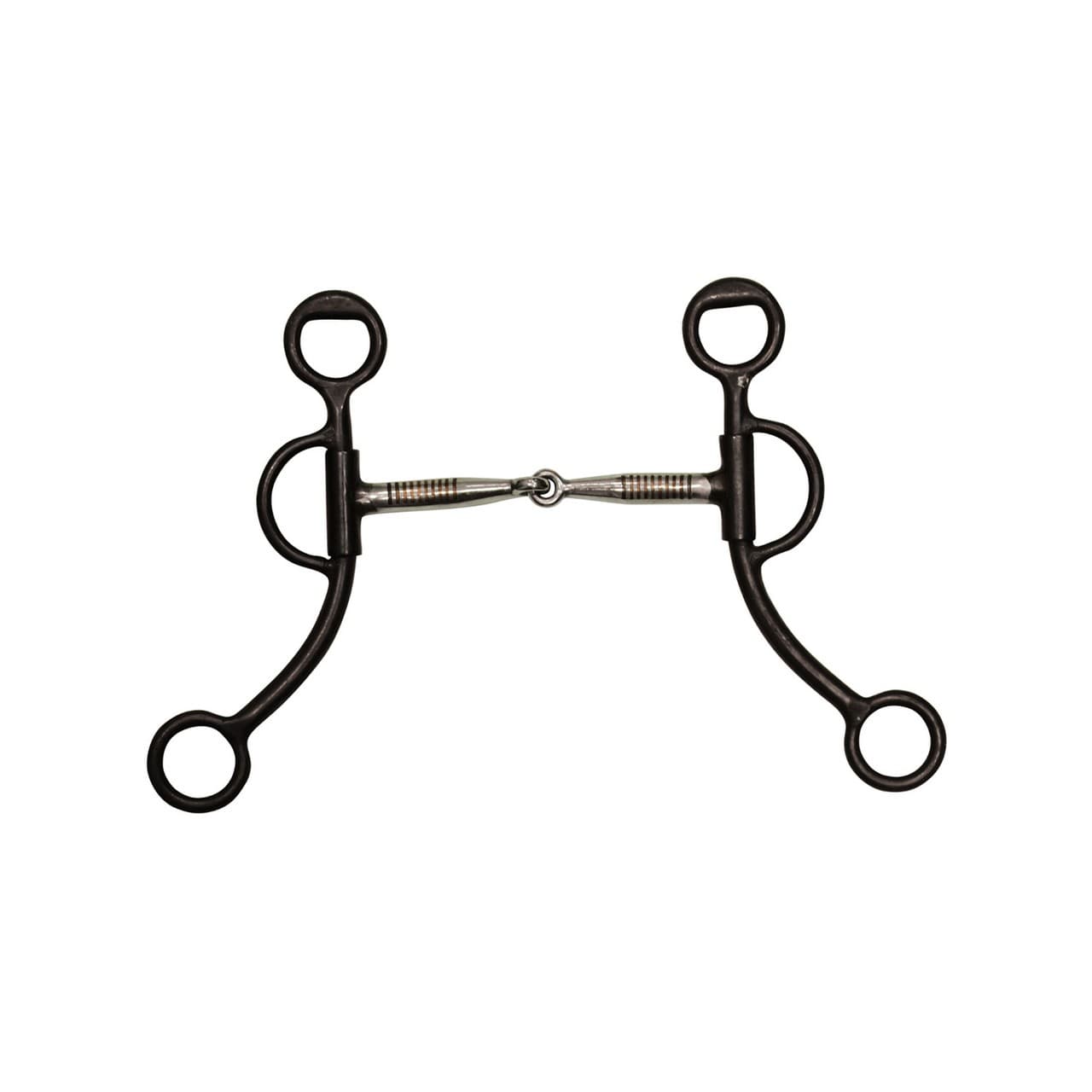 Morso western ferro nero, imboccatura inox, vista 1