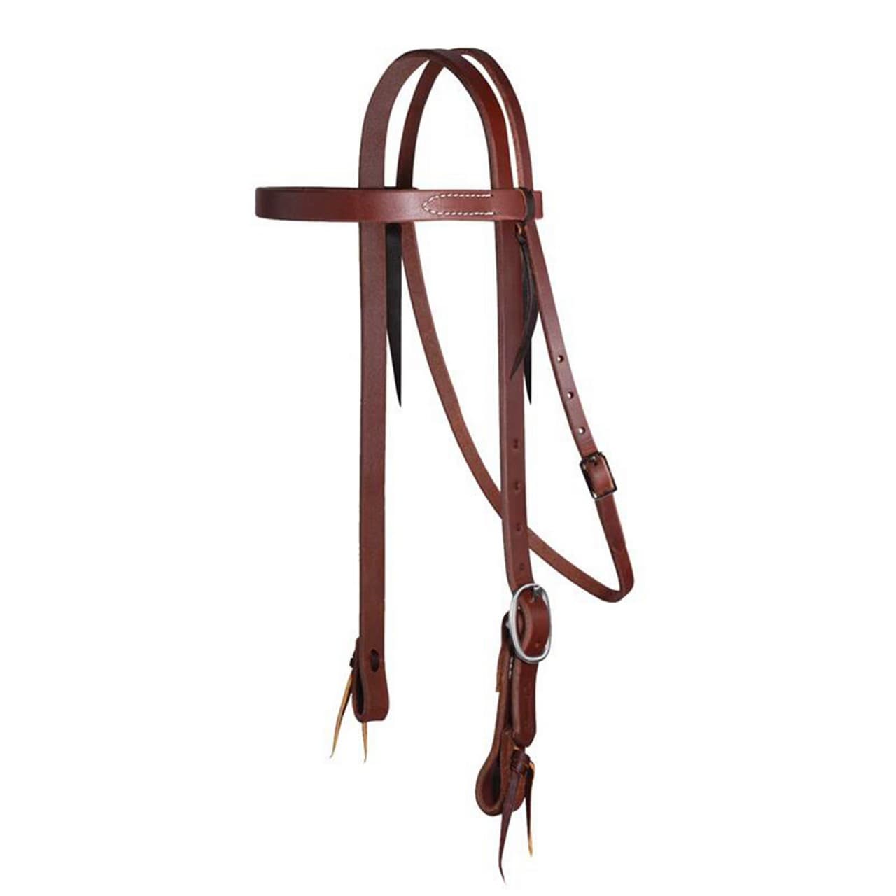 Testiera western in cuoio ingrassato 3/4", vista 1