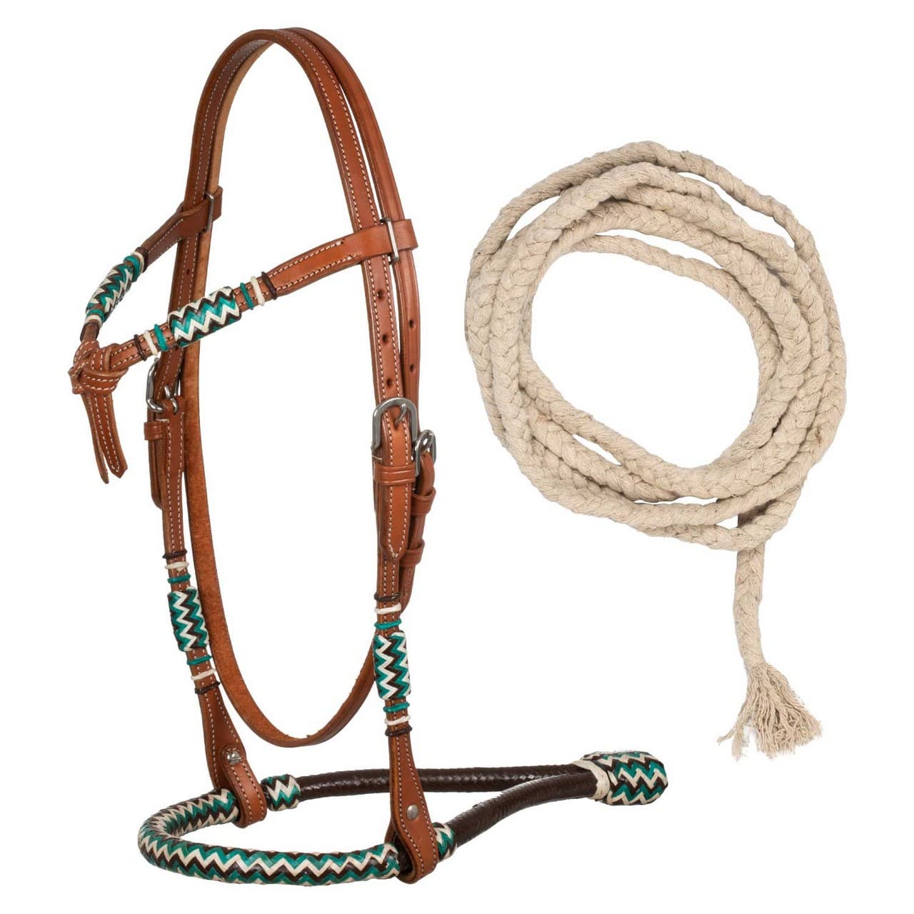 Bosal con redini mecate in cotone, vista 1