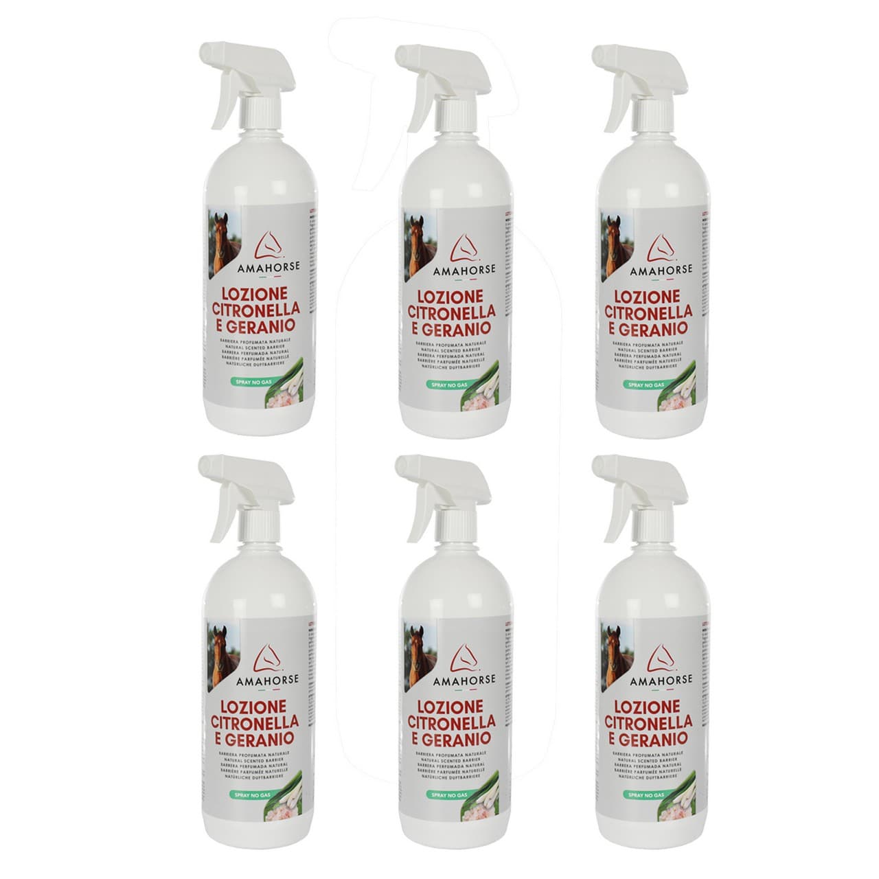Lozione citronella e geranio (1 l), box 6 pezzi, vista 1