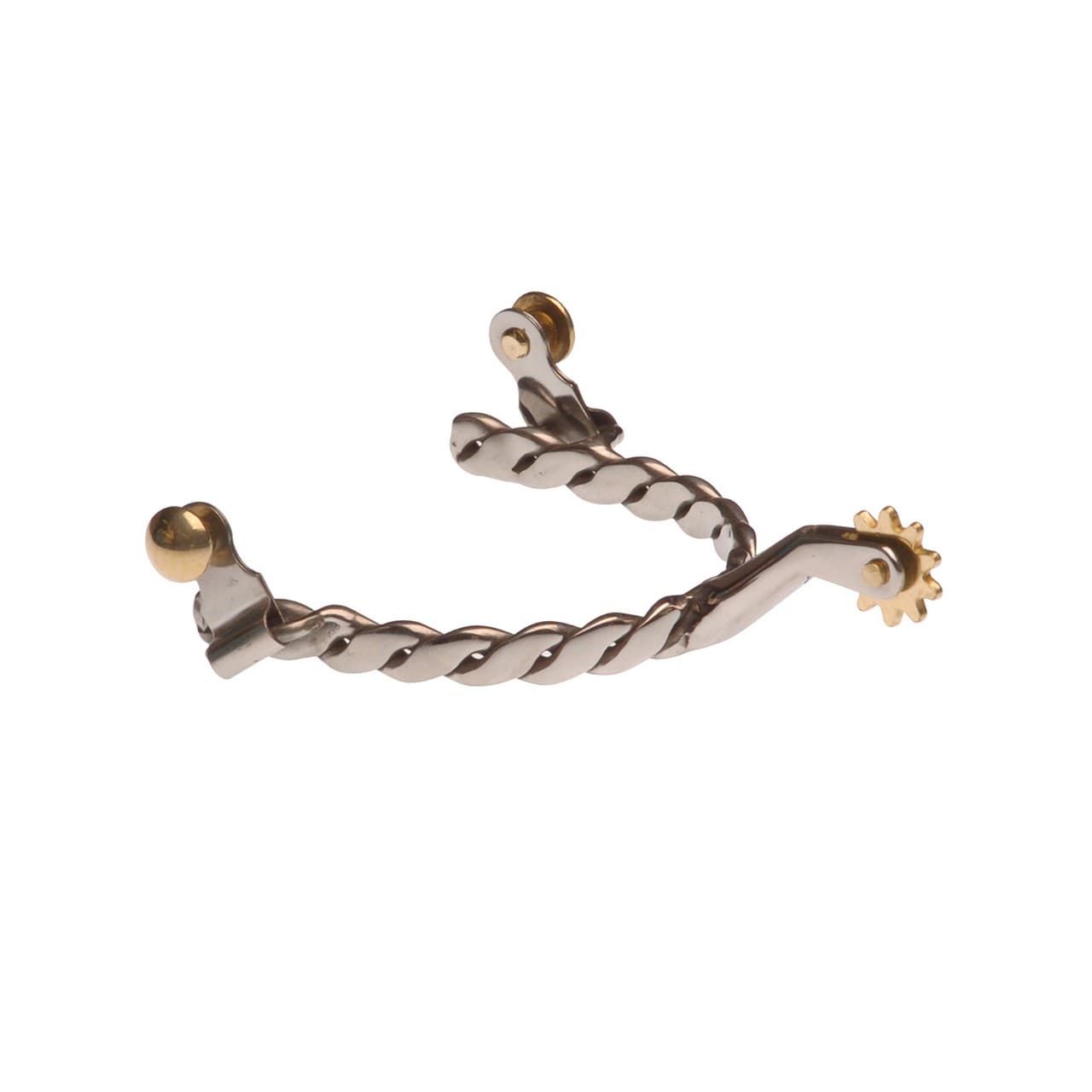 Speroni western inox a treccia, vista 1