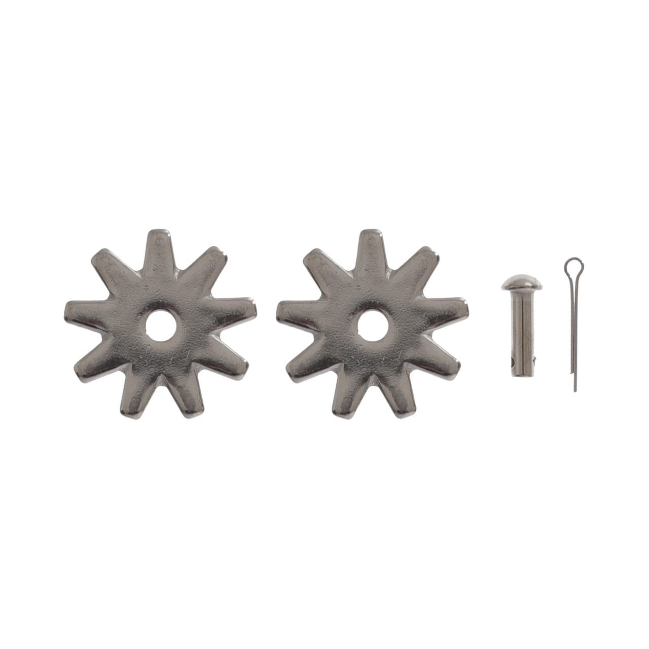 Coppia rotelle speroni con rivetti 303A, vista 1
