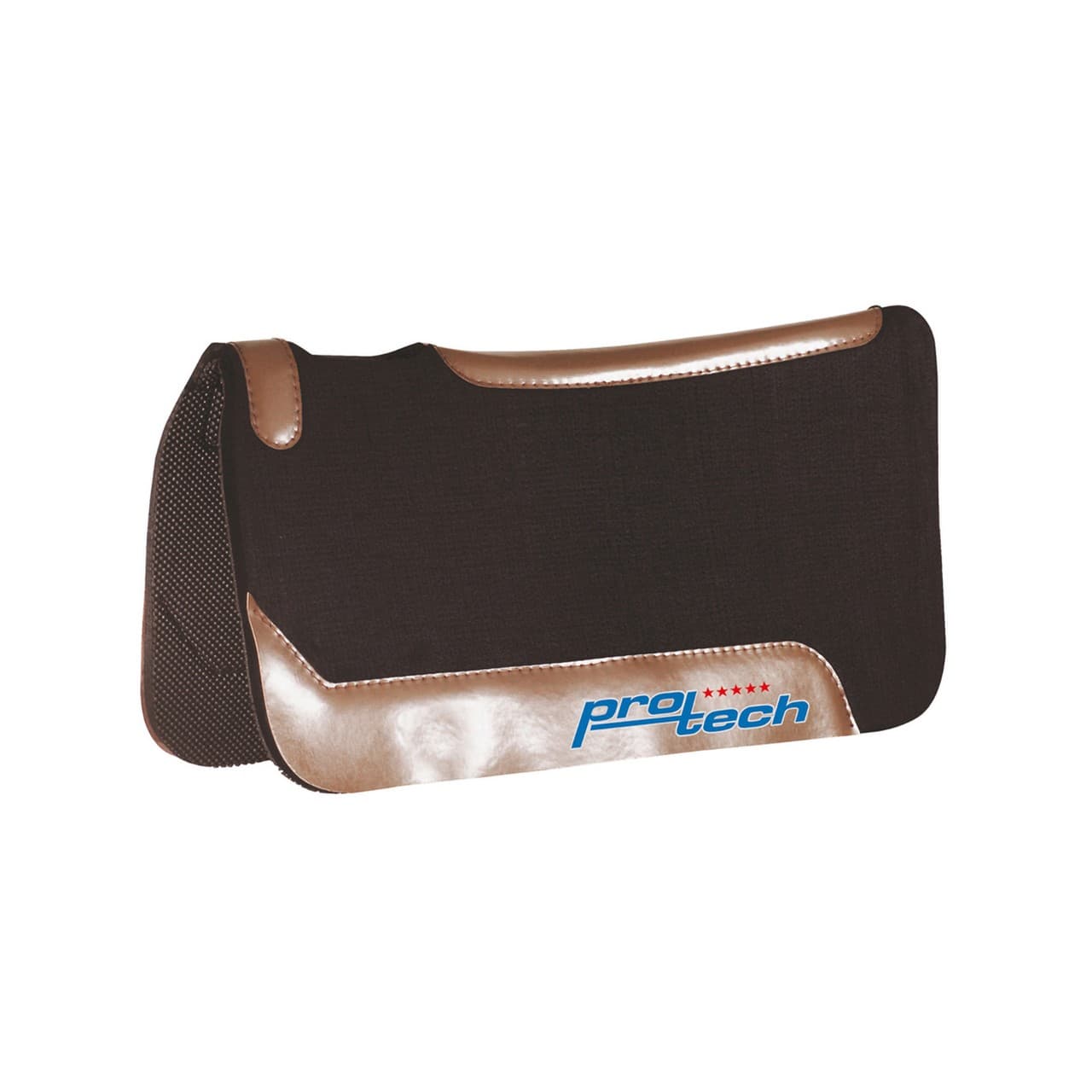 Sottosella western in neoprene, pelle marrone, vista 1