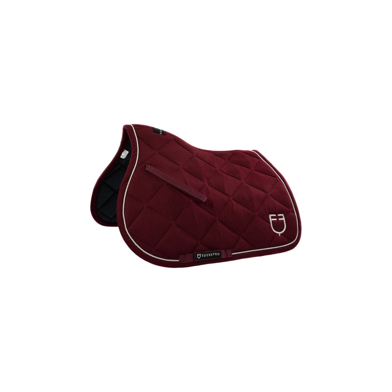 Sottosella pony da salto in cotone con logo, vista 1