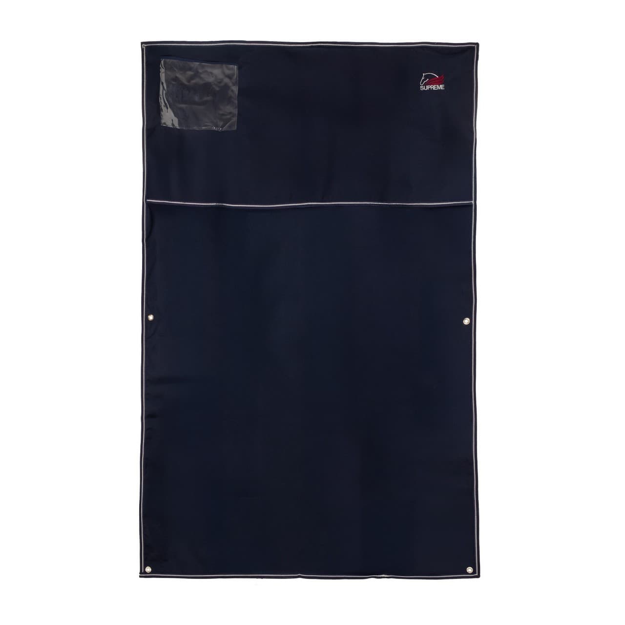 Tendalino da box con logo 130x200, vista 2