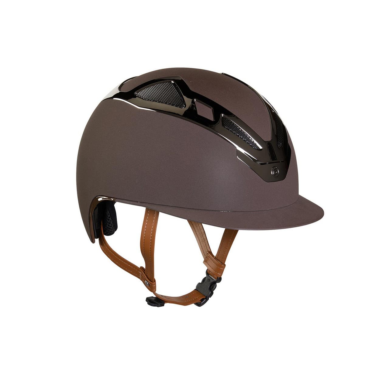 Casco Apex Chrome brown matt, vista 1