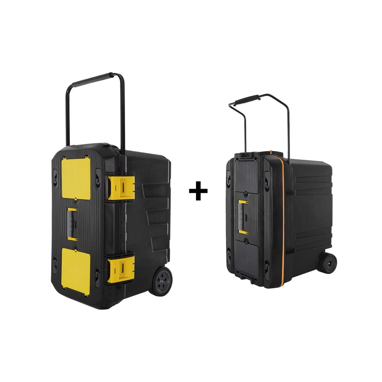 Baule trolley 2 ruote grande 750x487x493 + baule medio 610x375x415, vista 1