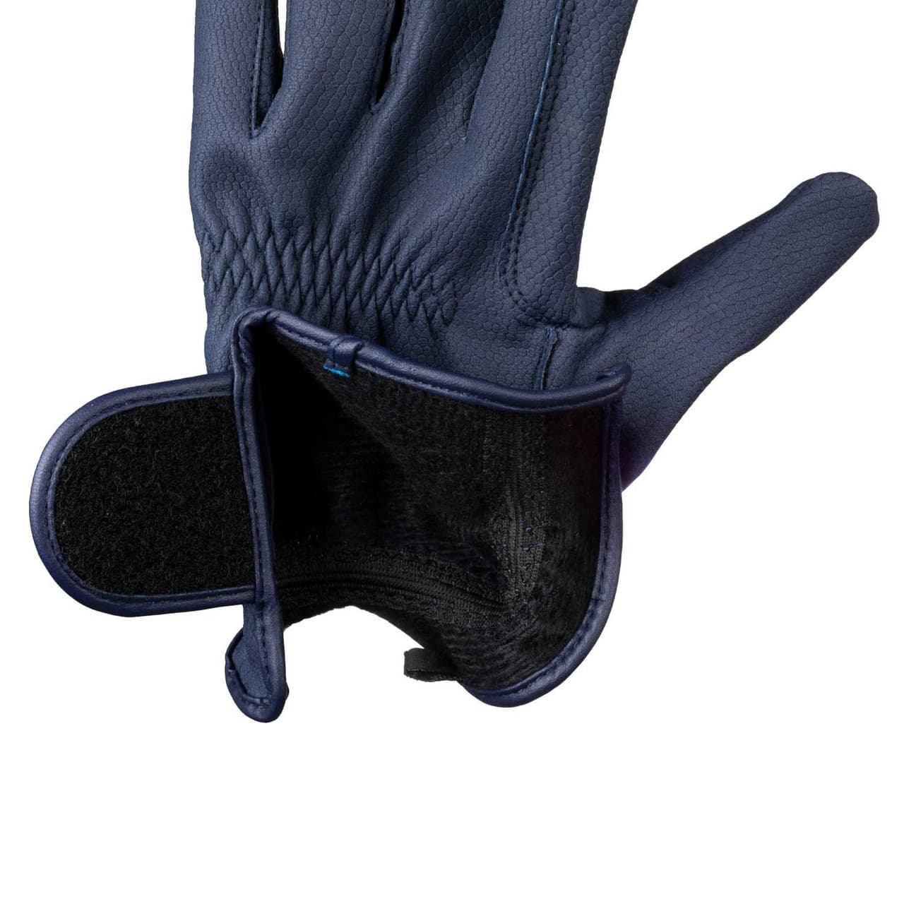 Guanti unisex in pelle sintetica con imbottitura e chiusura a strappo, vista 5