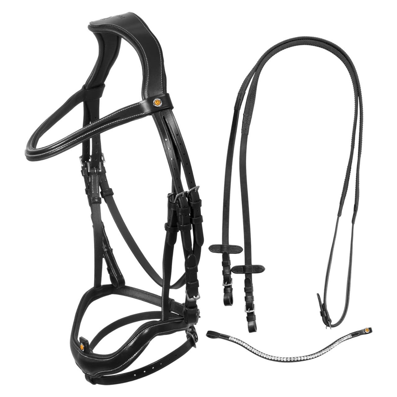 Testiera anatomica con nasalina curva, vista 1