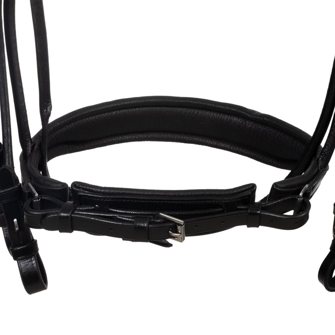 Briglia dressage in cuoio con sovracapo anatomico, vista 7