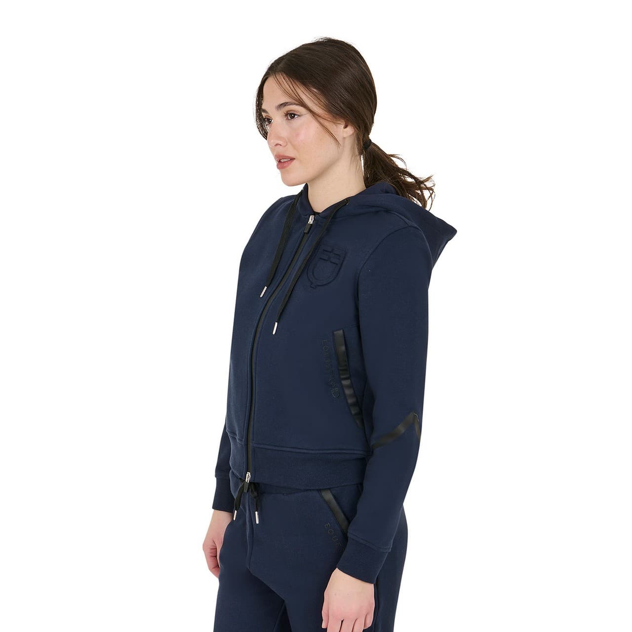 Felpa donna istituzionale con zip frontale, vista 6