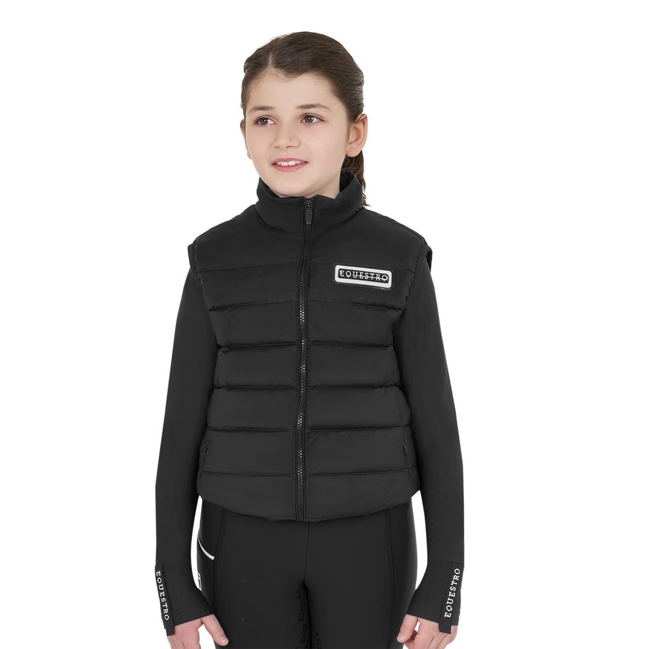 Smanicato tecnico bambina in nylon, vista 4