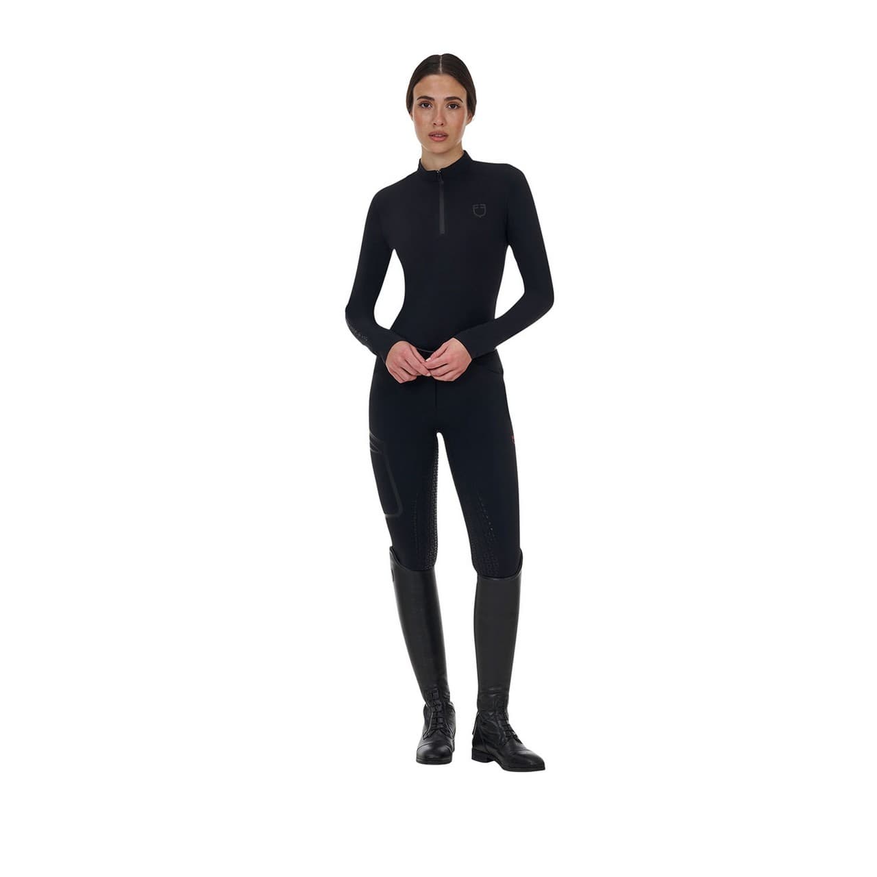 Pantalone slim fit donna Equestro Ridertechnology full grip (Rif. ET06783N), vista 8