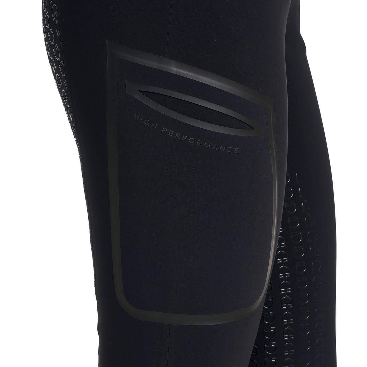 Pantalone slim fit donna vita alta Equestro Ridertechnology full grip, vista 6