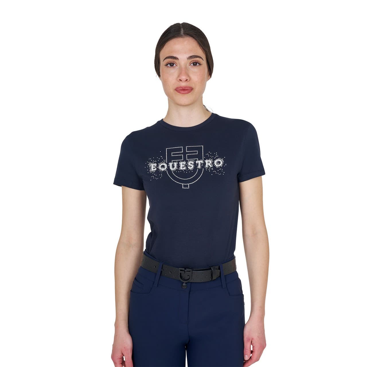 T-shirt donna Elegant in cotone, vista 1