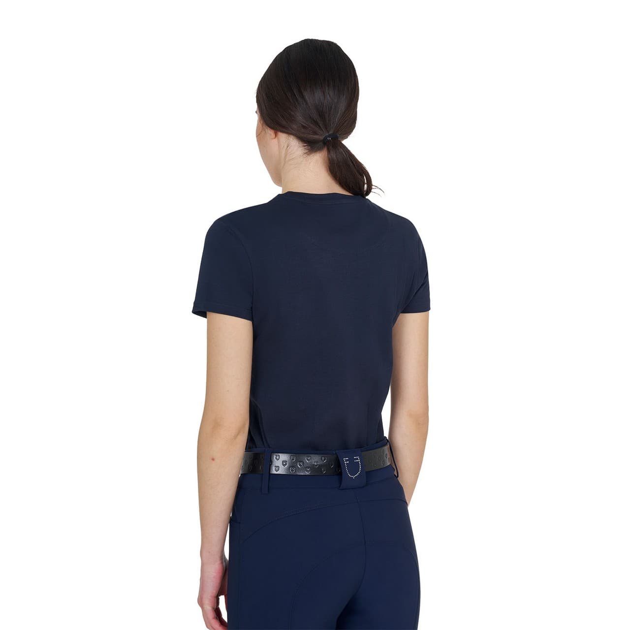 T-shirt donna Elegant in cotone, vista 2