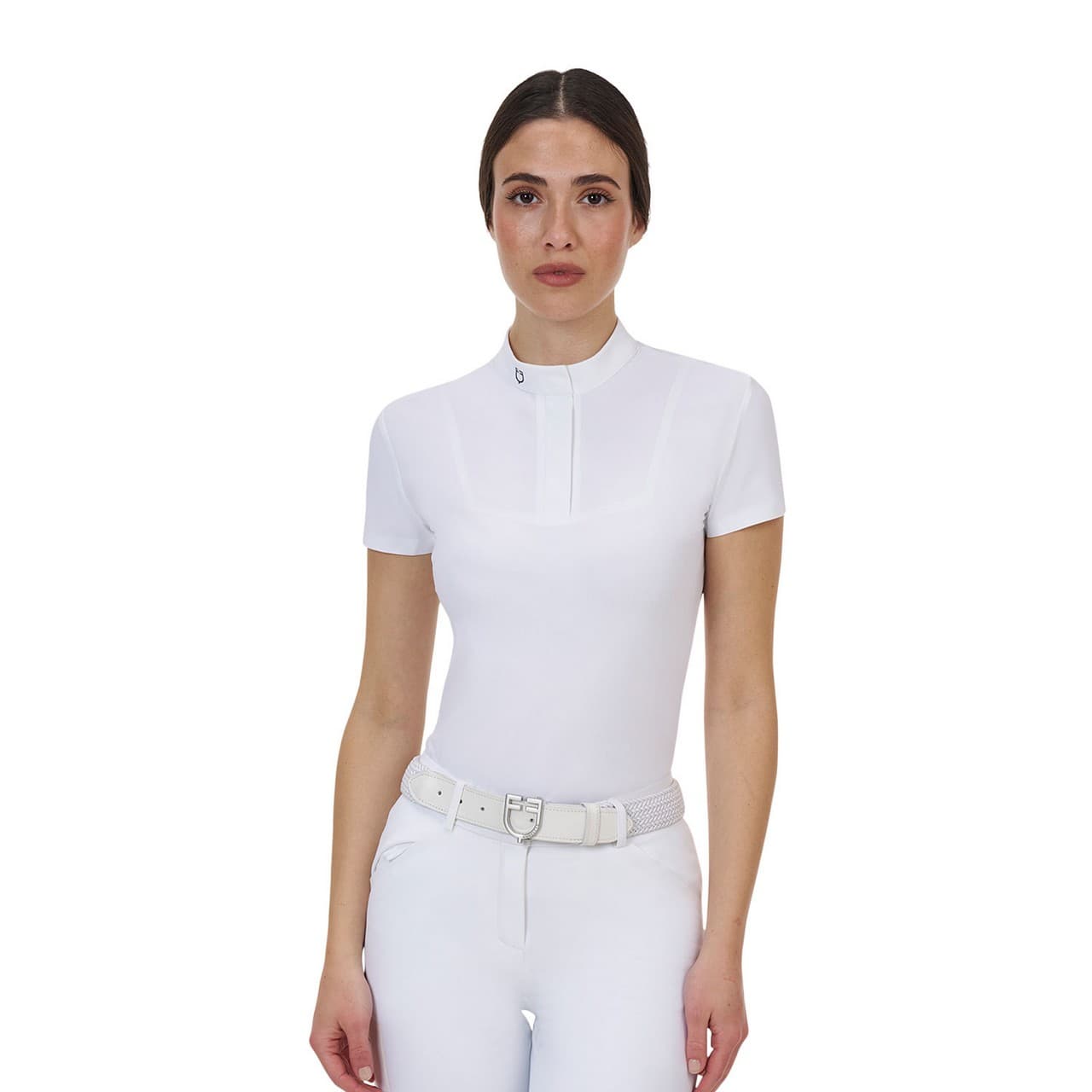 Polo concorso donna Equestro Ridertechnology manica corta, vista 1