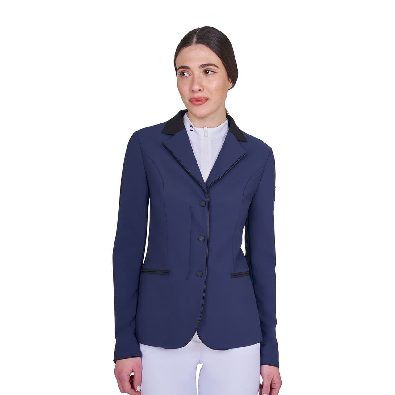 Giacca da concorso donna zip e bottoni, vista 1