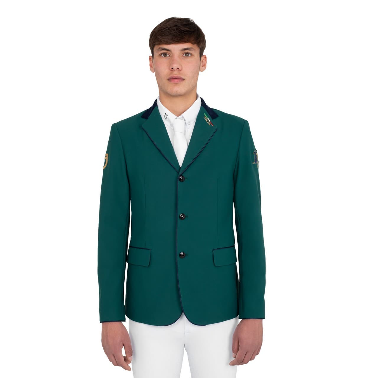 Giacca uomo concorso tre bottoni Equestro X FISE CENTENARIO, vista 1