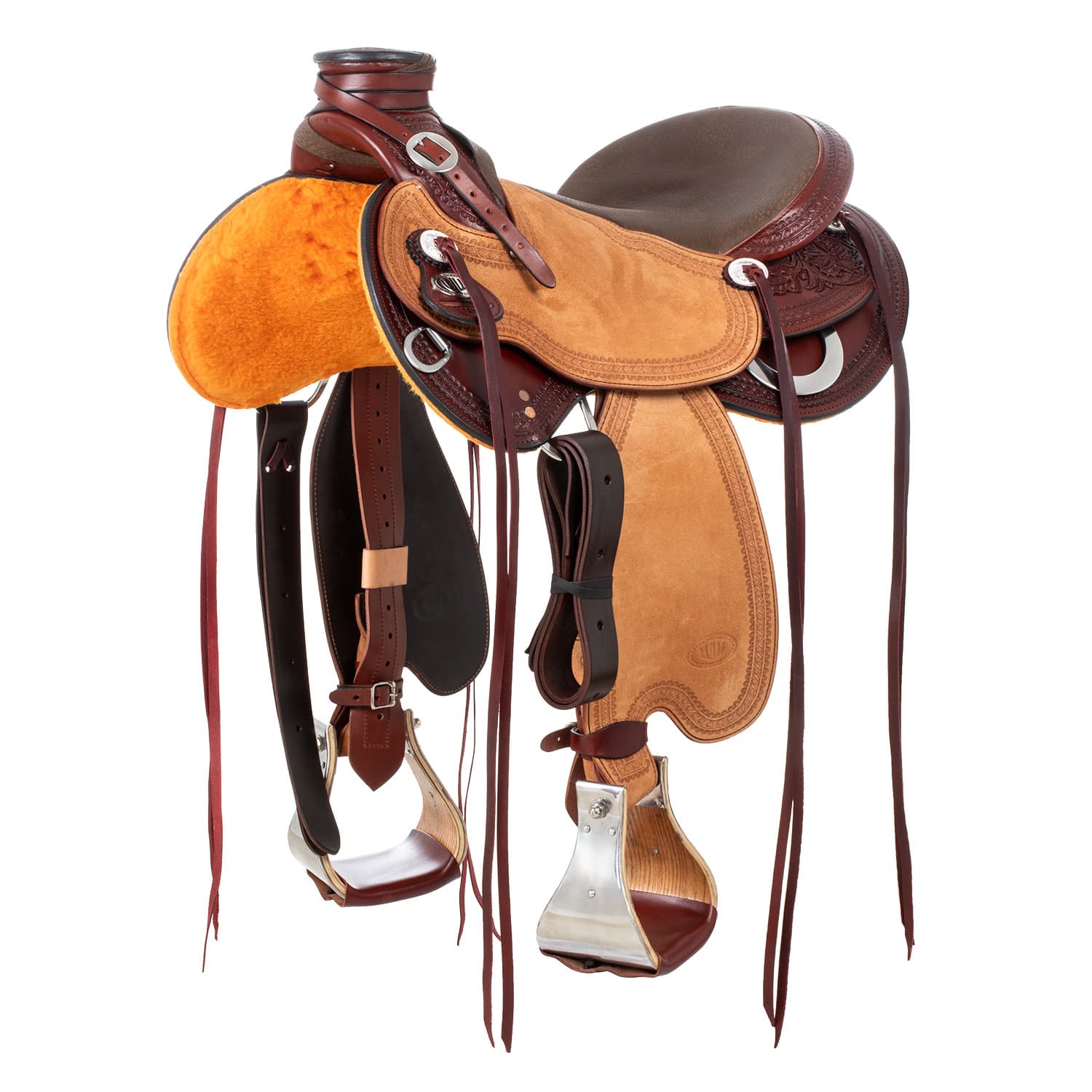 Selle Westwood classic wade, burgundy reverse naturale flower#6 border#11, vista 1