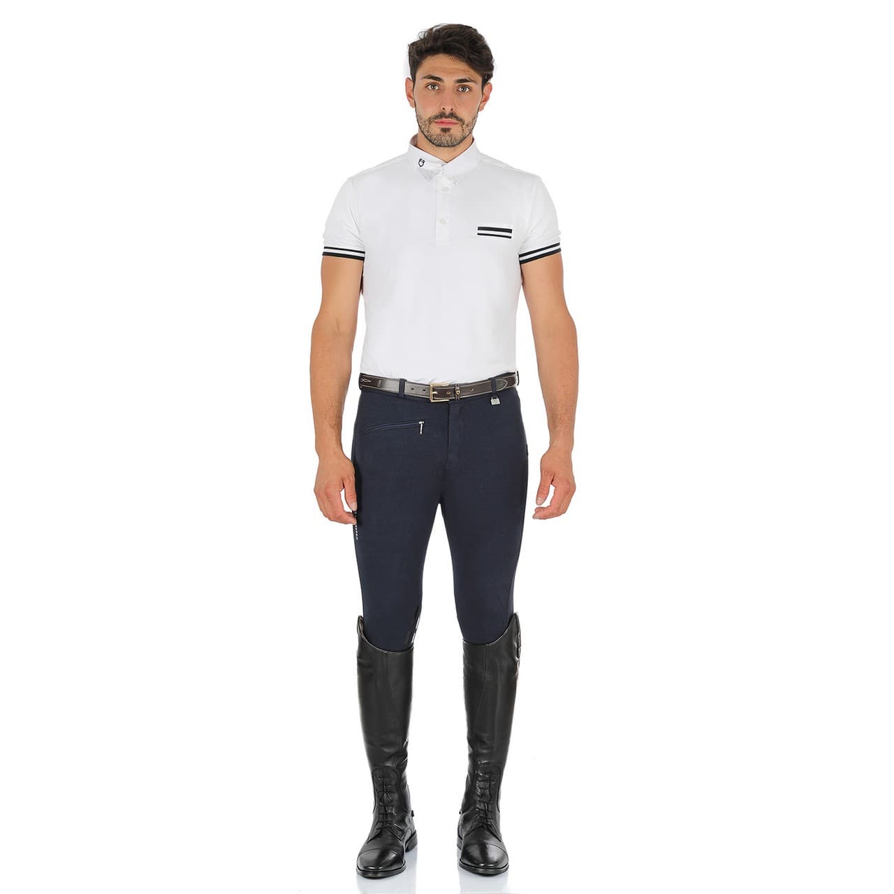 Pantaloni uomo modello Zeus in cotone elasticizzato, vista 4